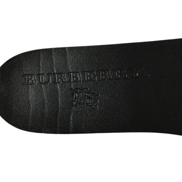 *SOLD* BURBERRY Knit Top Nova Check Black Rubber Knee Boots, SZ 40. - Picture 7 of 8